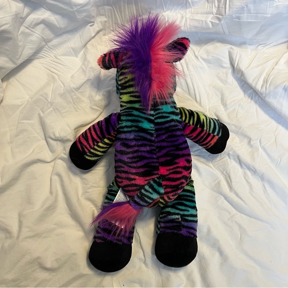 Build-A-Bear Rainbow Zebra Plush - Picture 6 of 6